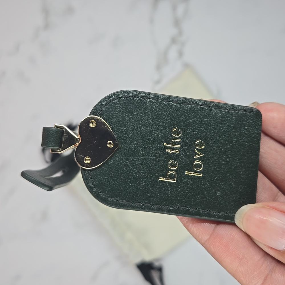Kate Spade Green and Gold be the love  Keychain